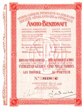 1922 Anoto-Benzonaft Nederlandsche Petroleum