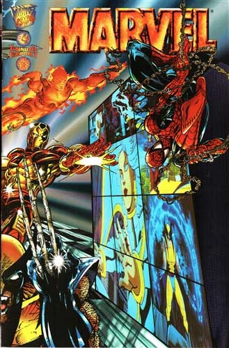 1994 Marvel Annual Report- Wolverine, Spiderman and Others Cover, #4