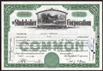 Studebaker Corp Stock Certificate - 1940s