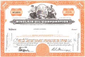 Sinclair Oil Stock Certificate