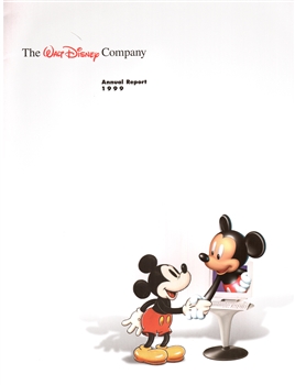 1999 Walt Disney Company Annual Report – Mickey Mouse Cover