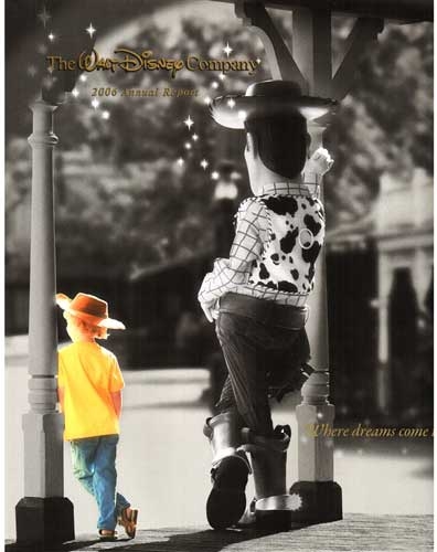 2006 Walt Disney Company Annual Report – Where Dreams Come True Cover