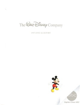 1995 Walt Disney Company Annual Report - Mickey Mouse Cover