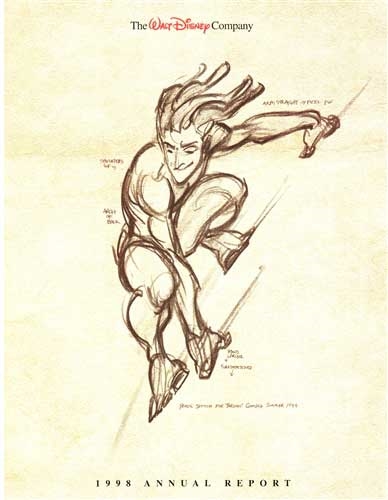1998 Walt Disney Company Annual Report – Tarzan Cover