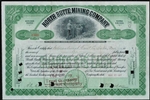 North Butte Mining Company Stock Certificate