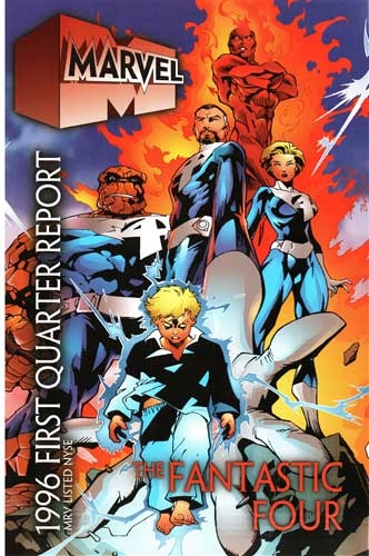 Framed 1996 1st Quarter Marvel Report – The Fantastic Four