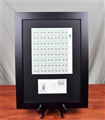 NYSE 200th Bicentennial Anniversary Stamps Framed Display