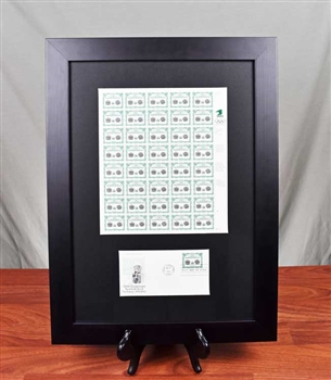 NYSE 200th Bicentennial Anniversary Stamps Framed Display