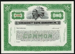 Narragansett Racing Association, Inc. Stock Certificate