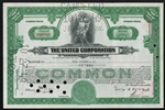 The United Corporation Framed Stock Certificate