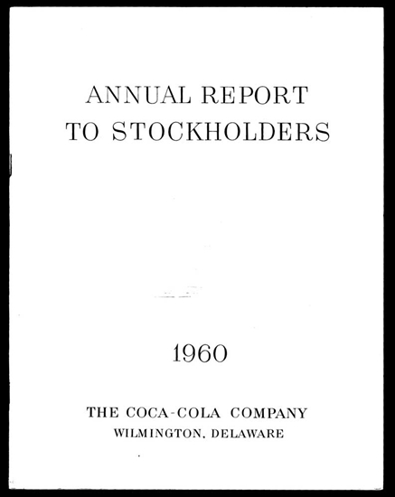 1960 Coca-Cola Annual Report