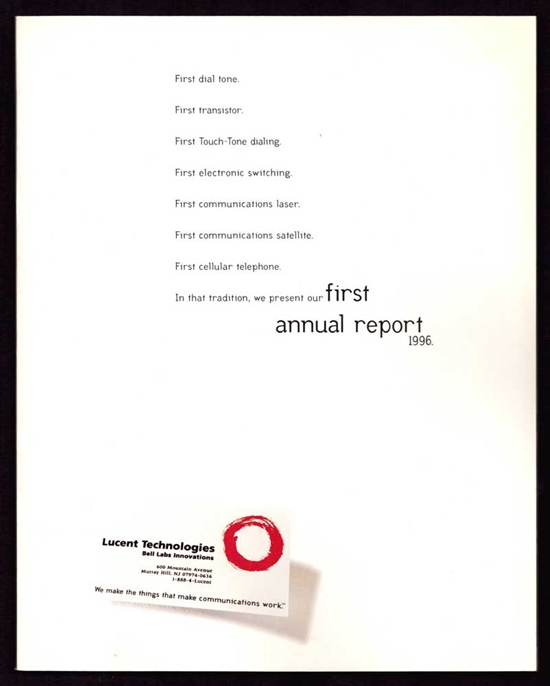1996 Lucent Technologies Annual Report