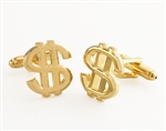 Gold Money Money Money Cufflinks