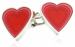 Red Heart Cufflinks