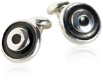 Sterling Silver Bullseye Cufflinks