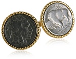 Vintage Buffalo Coin Cufflinks