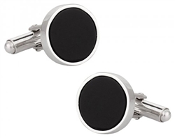 Sterling Silver Onyx Cufflinks