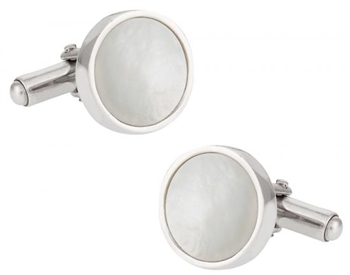 Mother of Pearl Sterling Silver Cufflinks