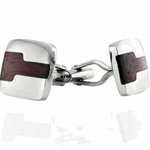 Wood Keyhole Cufflinks