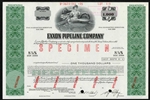 Exxon Pipeline Company Specimen Note Certificate - 1975