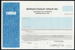 Morgan Stanely Group, Inc.  Specimen Stock Certificate