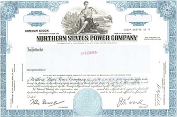 Northern States Power Company Specimen Stock Certificate