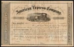 1859 American Express Co Signed by John Butterfield & William Fargo