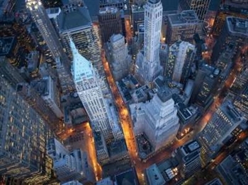 Aerial View of Wall Street Print - Large