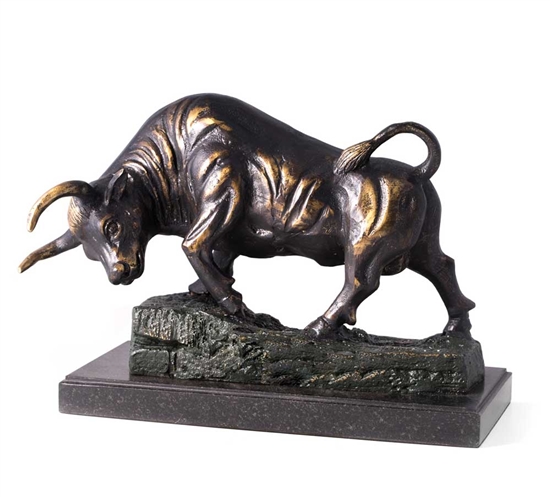 Conquering Bull on Marble - Limited Edition
