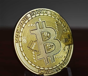 Bitcoin Coin - Gold Plated Coin