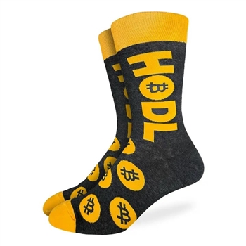 HODL Bitcoin Socks - Mens