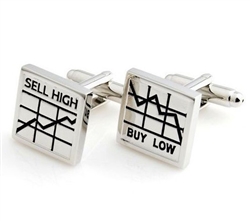 Buy Low Sell High Cufflinks