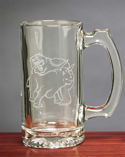 Bull & Bear Beer Mug 12.5 Oz