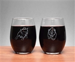 Bull and Bear Wine Glasses