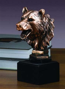 Bear Head Statue - Free Next Day Engraving