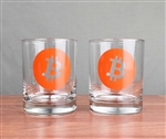 Bitcoin Whiskey Glasses