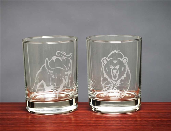 Bull & Bear Whiskey Glasses