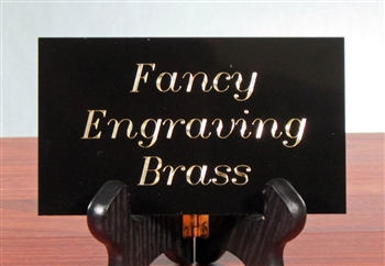 Engraved Brass Plates Up To 4" - Free Shipping