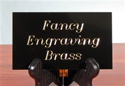 Engraved Brass Plates Up To 4"-8" - Free Shipping