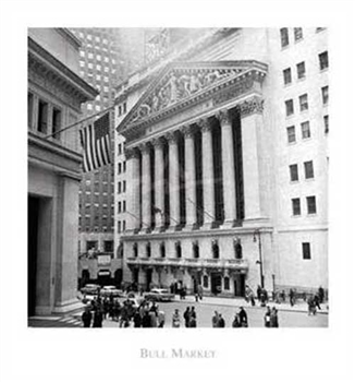 Bull Market Vintage NYSE Photo