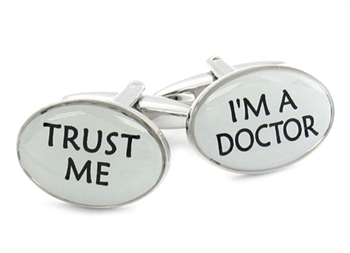 Trust Me Doctor Cufflinks