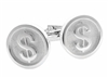 925 Sterling Silver Dollar Sign Cuff Links