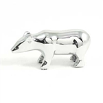 Brass Chrome Plated Bear Paperweight