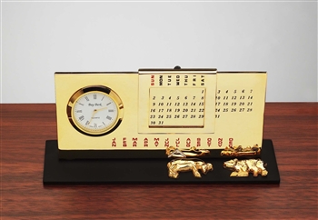 Stock Market Perpetual Calendar with Clock