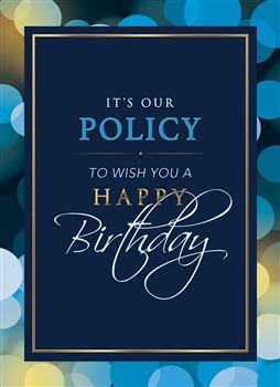 Birthday Policy Card