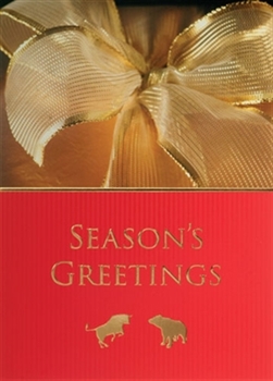 Bull and Bear Season's Greetings Holiday Card