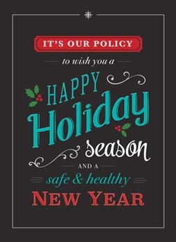 Holiday Policy - Holiday Greeting Card