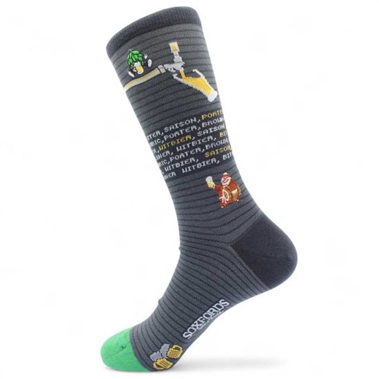 Hops & Barley – Craft Beer Themed Men’s Socks
