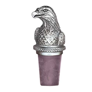 Bald Eagle Pewter Wine Bottle Stopper - Handmade in the USA