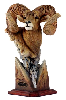 Bighorn Sheep Sculpture - Fortitude | Ram Statue